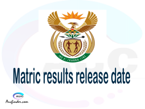Matric results release date 2025