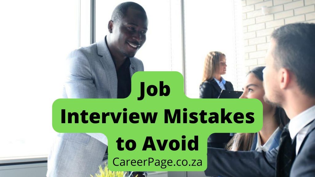Job Interview Mistakes to Avoid
