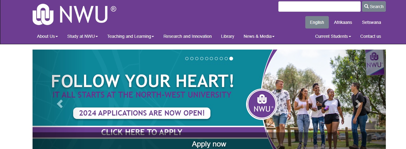 Closing Dates for North West University Online Application for 2024