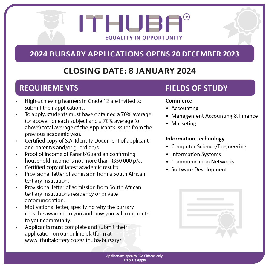 Ithuba Bursary 2024